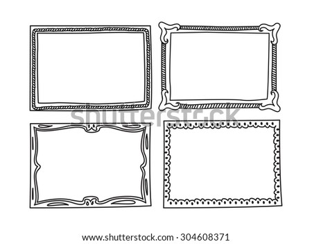 Picture Frame Drawing Stock Photos, Images, & Pictures | Shutterstock