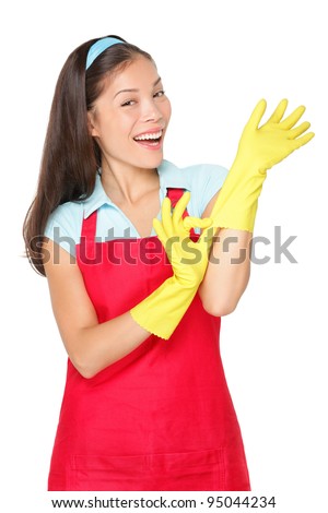 Asian cleaning lady Asian cleaning lady