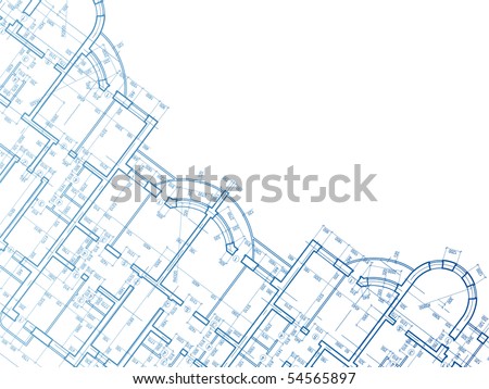 Building background. Plan of the house - stock photo