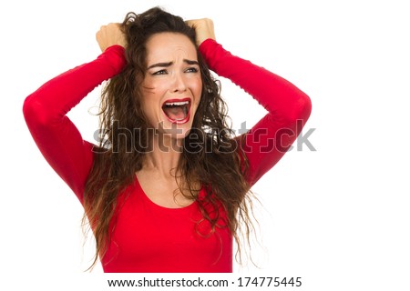 A Very Upset And Angry Woman Stock Image Image Of People Expression