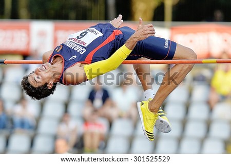 turin italy july athletics jump italian during nicola ciotti perform nebiolo primo championships stadium shutterstock barbieri diego portfolio