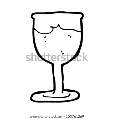 Quirky Drawing Wine Glass Stock Vector 50666866 - Shutterstock