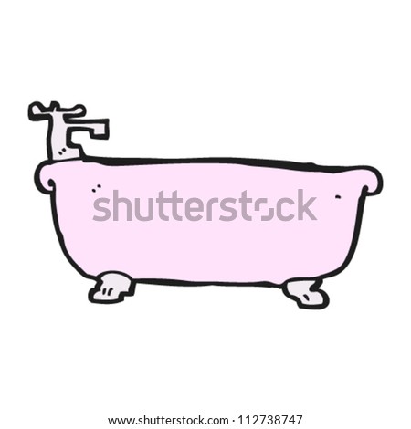 Cartoon Bath Tub Stock Vector 112738747 - Shutterstock