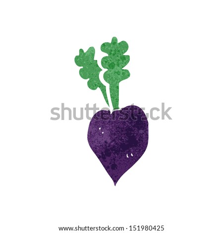 Retro Cartoon Beet Stock Vector 151980425 - Shutterstock