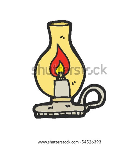 Traditional Oil Lamp Cartoon Stock Vector 54526393 - Shutterstock