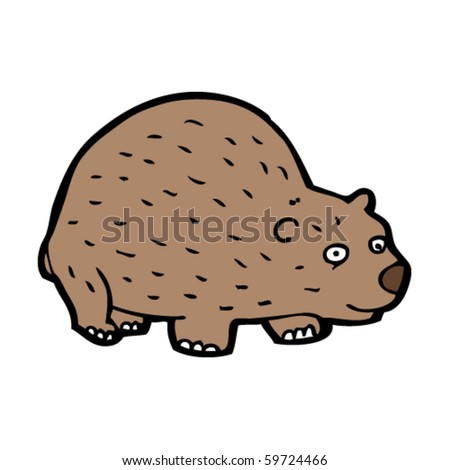 Wombat Cartoon Stock Vector 59724466 - Shutterstock