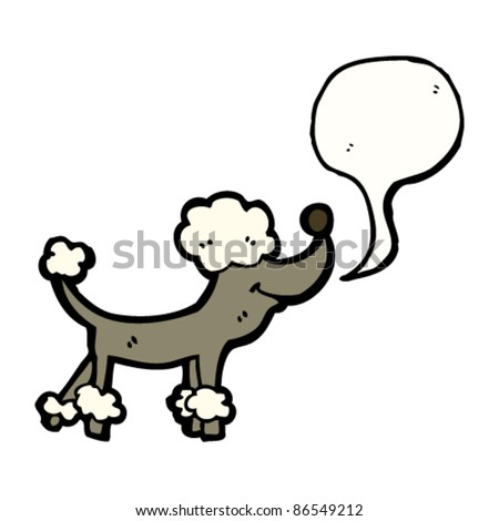 Poodle Cartoon Stock Vector 73339507 - Shutterstock