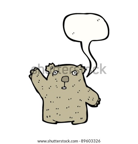 Waving Wombat Cartoon Character Stock Vector 89603326 - Shutterstock