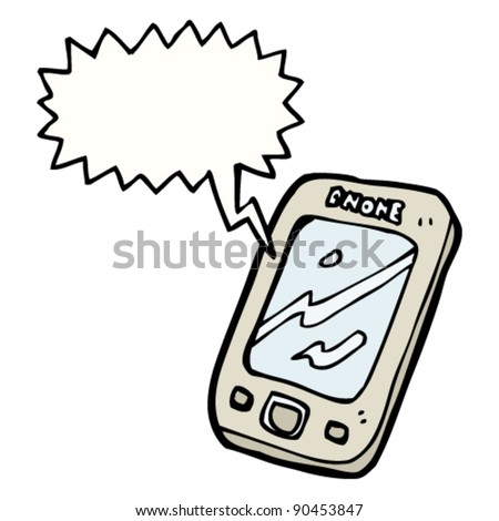 Cartoon Mobile Phone Talking Stock Illustration 100433242 - Shutterstock