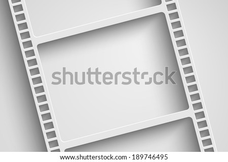 vector film reel background - stock vector