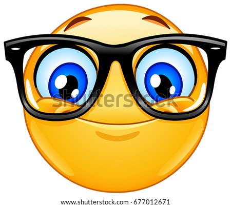 Nerd Emoticon Stock Vector 74960908 - Shutterstock