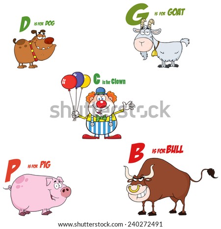 Stock Images similar to ID 62162821 - animal alphabet g is for goat