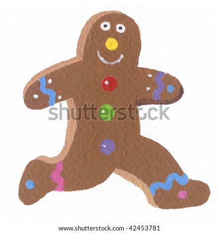 Illustration Gingerbread Man Stock Illustration 42453781 - Shutterstock