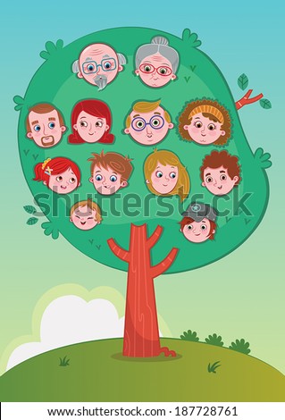 Faces Family Tree Stock Photos, Images, & Pictures | Shutterstock