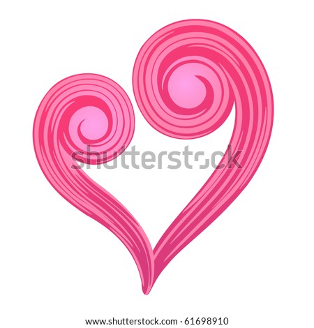 Fancy Heart Stock Vector 61698910 - Shutterstock