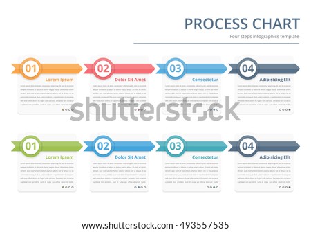 Process chart, flow chart template, infographics design elements with numbers, and text, business infographics, workflow, steps, options, vector eps10 illustration Process chart, flow chart template, infographics design elements with numbers, and text, business infographics, workflow, steps, options, vector eps10 illustration