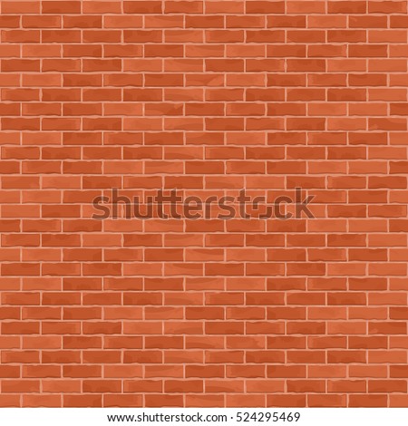 Seamless brown brick wall background, vector eps10 illustration