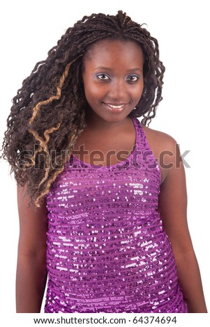 Depressed Ethnic African-American Black Woman Stock Image 