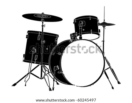Drum Kit. - stock vector