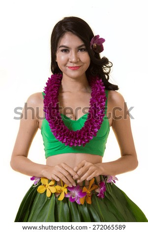 http://thumb7.shutterstock.com/display_pic_with_logo/571357/272065589/stock-photo-beautiful-woman-dress-in-hawaiian-style-with-flower-lei-garland-of-orchids-on-white-background-272065589.jpg