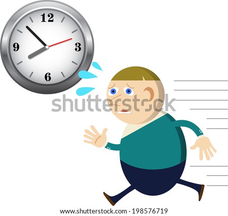 Stock Images similar to ID 39795256 - cartoon series late for work