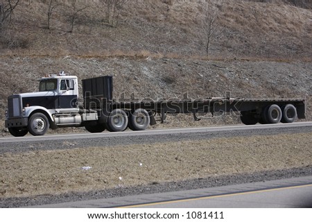 Download Flatbed Truck Cargo Load Side View Stock Photo 1276867 ... Yellowimages Mockups