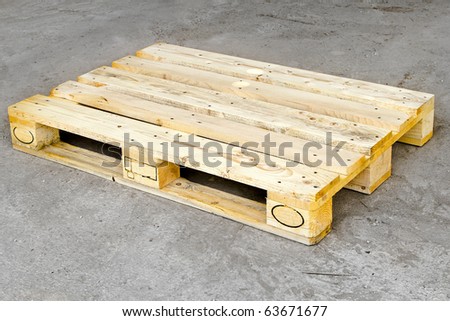 Cargo Wooden Euro Pallet Standard Dimensions Stock Photo ...