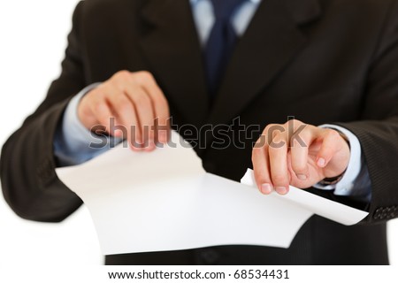 IKEA UPICK MAFIA [the end] - Page 14 Stock-photo-businessman-tearing-sheet-of-white-paper-isolated-on-white-close-up-68534431