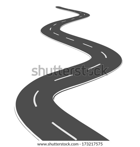 Winding Road Stock Illustration 73606222 - Shutterstock