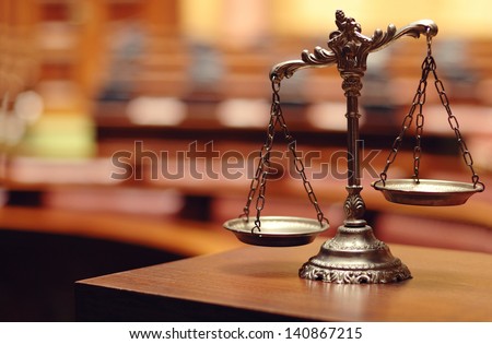 Symbol of law and justice, law and justice concept. - stock photo