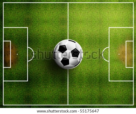 Football Field Players Stock Illustration 58667602 - Shutterstock