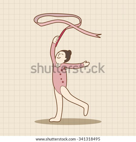 Cartoon Gymnastic Icon Stock Vector 67935655 - Shutterstock