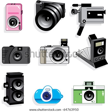 Cartoon Camera Icon Stock Vector 72212884 - Shutterstock