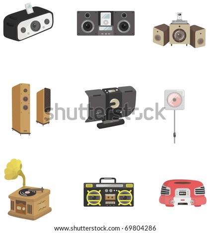 Cartoon Radio Icon Stock Vector 69804286 - Shutterstock