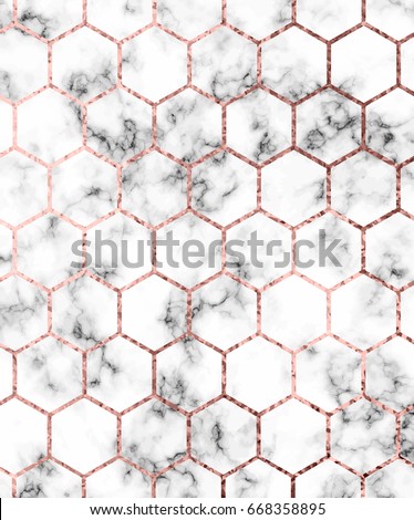 Vector marble background with rose gold hexagons. Geometric shapes. Diamond pattern. Template for holiday designs, card, invitation, party, birthday, wedding, baby shower, save the date, anniversary. Vector marble background with rose gold hexagons. Geometric shapes. Diamond pattern. Template for holiday designs, card, invitation, party, birthday, wedding, baby shower, save the date, anniversary.