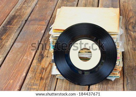 Stack Of Vinyl Records Stock Photos, Images, & Pictures 