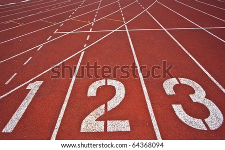 athletics numbers lane track olympic race running shutterstock