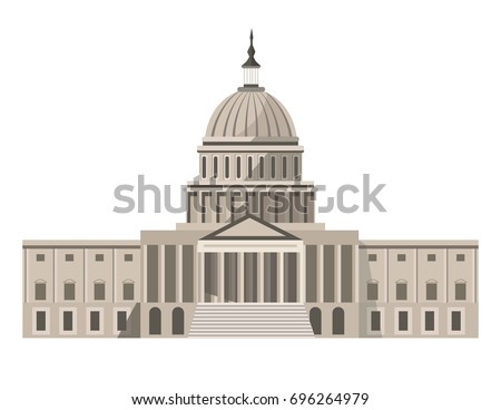 Capitol Building Washington Dc Vector Stock Vector 73309033 - Shutterstock