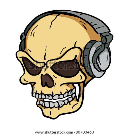 Skull with headphones Stock Photos, Images, & Pictures | Shutterstock