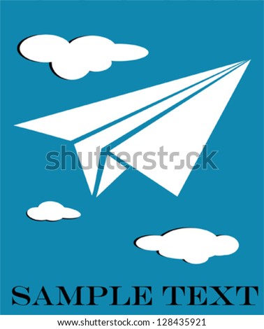 Origami plane Stock Photos, Illustrations, and Vector Art