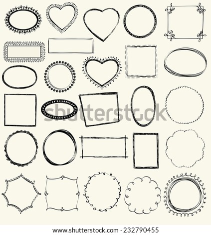 Hand Drawn Picture Frame Stock Photos, Images, & Pictures | Shutterstock