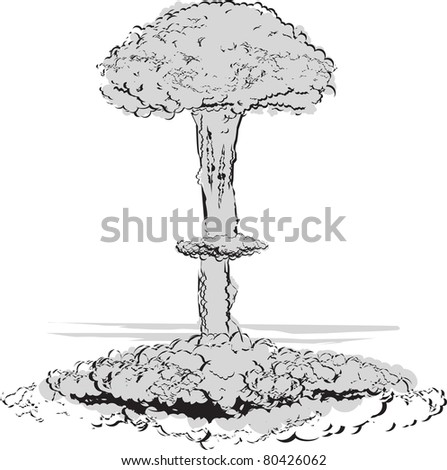 Mushroom Cloud Stock Vector 80426062 - Shutterstock