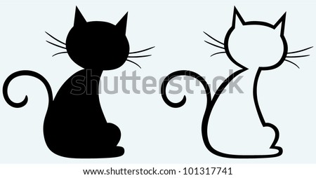 Black cat silhouette Stock Photos, Images, & Pictures | Shutterstock