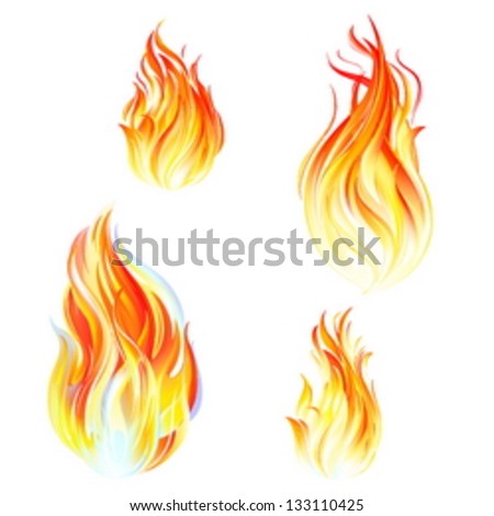 Fire Flames White Background Stock Photos, Images, & Pictures