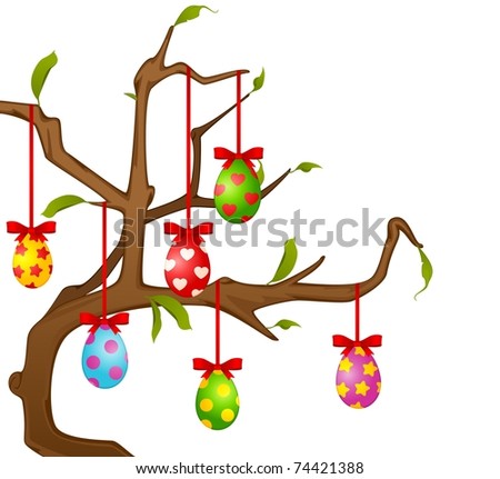 Easter Colored Eggs Tree Stock Photos, Images, & Pictures | Shutterstock