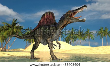 spinosaurus live in water