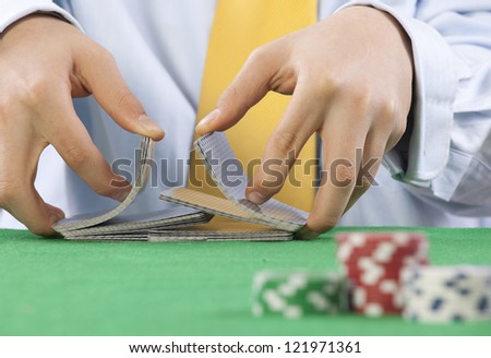Two deck poker hands