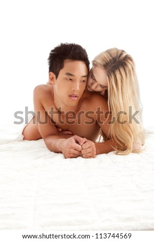 passionate interracial embrace sexy pornstars in see through clothes