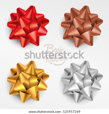 Ribbon in various colours. Ribbon in various colours.