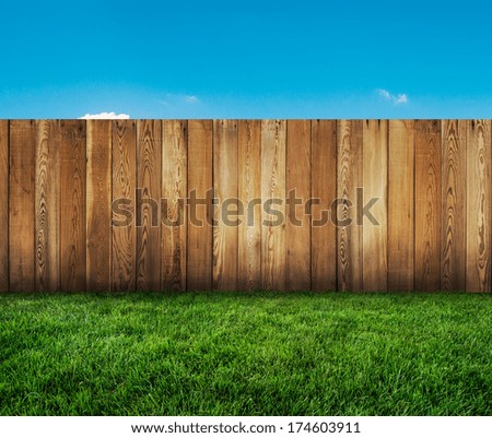 Backyard Fence Stock Photos, Images, & Pictures | Shutterstock